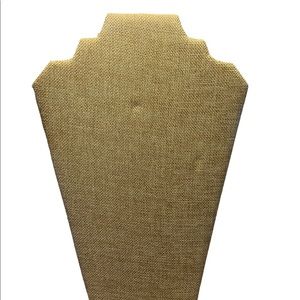COPY - Tan Burlap Jewelry Display Stands (1 stand)